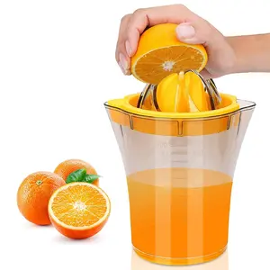 Measuring Cup Citrus Juicer Lemon Lime Orange Grapefruit Press Hand Held Manual Lemon Squeezer