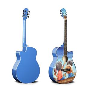 <span class=keywords><strong>Vente</strong></span> <span class=keywords><strong>flash</strong></span> <span class=keywords><strong>Guitare</strong></span> acoustique 40 pouces Bois d'individuation pour <span class=keywords><strong>guitare</strong></span> Touche en tilleul pour enfants/garçons/filles/adolescents/débutants (Couleurs) - Product Image 3