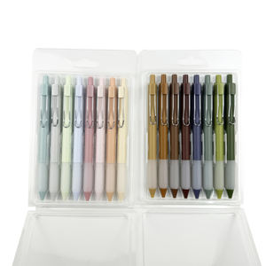 Stylos gel, 12 pièces, pointe fine de 0,5 mm, écriture fluide, couleur pastel claire, stylo à encre gel en plastique pour la tenue de journal, la prise de notes - Product Image 2