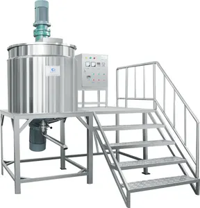 CE industry cosmetic cream/paste electric/gas/steam heating stirring vessel sunscreen/bath oil/ foundation/mascara mixing tank