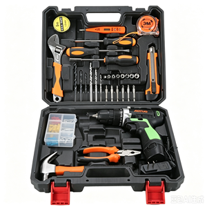 <span class=keywords><strong>12V</strong></span> Akku-Bohrschrauber-Set, Elektrischer Schraubendreher, Geschwindigkeitsregulierbare Handbohrmaschine mit Akku-Ladegerät, Haushalts-Kombi-Set mit Bits - Product Image 2