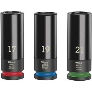 WERA - 05004595001 1/2'' <b>impact</b> <b>socket</b> for wheel set (3 pcs.) - EAN 4013288210760 <b>IMPACT</b> <b>SOCKETS</b> AND ACCESSORIES - Product Image 1