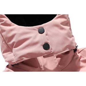 Chaqueta de esquí impermeable para mujer Moerdeng, abrigo de nieve cálido con capucha para invierno, aislamiento sintético a prueba de viento, color rosa, talla S - Product Image 3