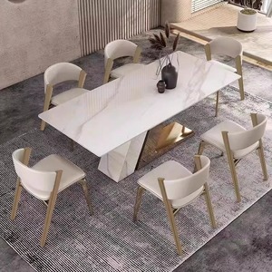 Chaise de <span class=keywords><strong>salle</strong></span> à <span class=keywords><strong>manger</strong></span> en cuir moderne italienne, style simple, luxe léger, dossier confortable, pour la maison, les restaurants, les hôtels, les salles de négociation - Product Image 4