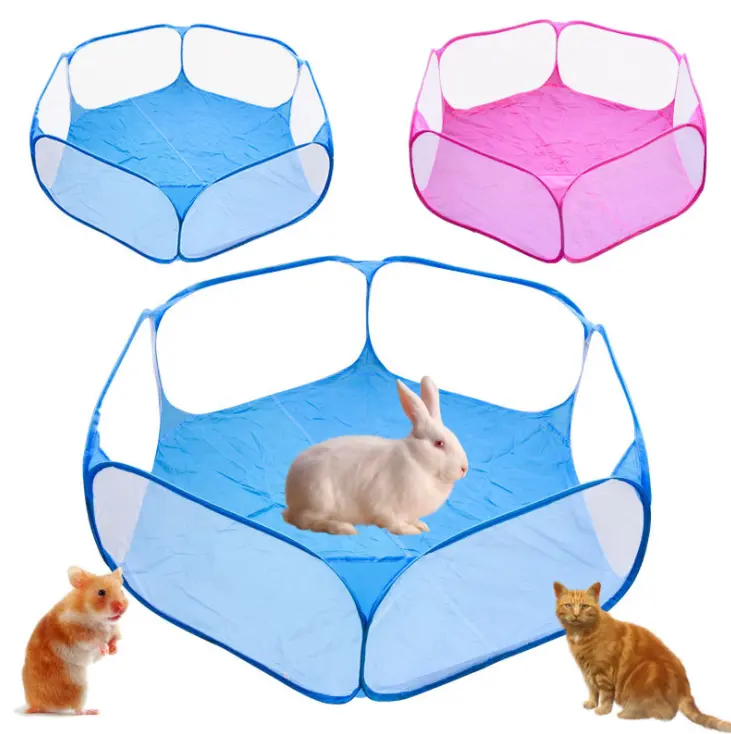 2022 Cheap High quality Foldable Dog Tent House Outdoor indoor Puppy Pet Cage Octagon Fence Portable Camping Kennel baby fence