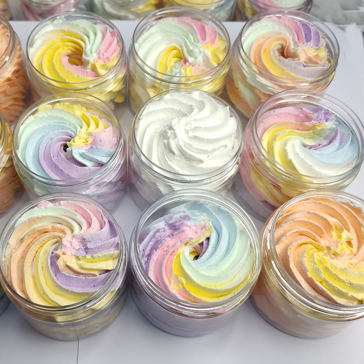 Drivworld 202 Wholesales Private Label Body Butter Kem kcolorful Organic Shea Butter Whipped Butter body scrub container