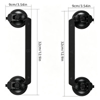 Support de voiture Starlink Mini - Support à ventouse métallique pour antenne double faisceau, 4 ventouses sous vide, sans perçage, pour fixation sur verre intérieur de voiture