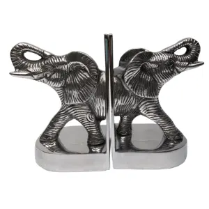 Serre-livres en métal éléphant - Product Image 1