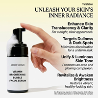 Sérum à la vitamine C, formule micro-bulles, absorption instantanée, éclat radieux, non irritant, utilisation AM/PM, acide hyaluronique, OEM