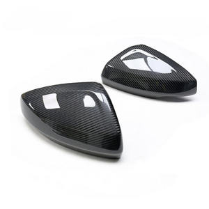 Décoration de couverture de coque de rétroviseur adhésive en fibre de carbone sèche de haute qualité adaptée à Audi A1/pour Volkswagen <span class=keywords><strong>Polo</strong></span> - Product Image 4