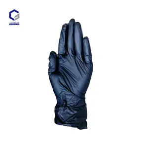 Черные витриловые перчатки поставщик оптом сертифицированные одноразовые витриловые перчатки