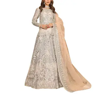 美丽谦虚婚纱新款精彩彩色套装派对惊人热卖巴基斯坦女士套装印度夏季冬季服装