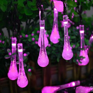 30 LEDs Outdoor String <strong>Lights</strong> <strong>Solar</strong> <strong>Powered</strong> <strong>Fairy</strong> <strong>Light</strong> Waterdrop <strong>Solar</strong> String <strong>Light</strong> - Product Image 6