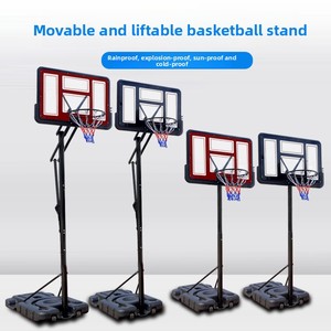 Support de <span class=keywords><strong>basket</strong></span> multifonctionnel intérieur/extérieur avec panneau arrière <span class=keywords><strong>amovible</strong></span> en PE et <span class=keywords><strong>filet</strong></span> pour adultes, enfants, cadre de tir à domicile - Product Image 3
