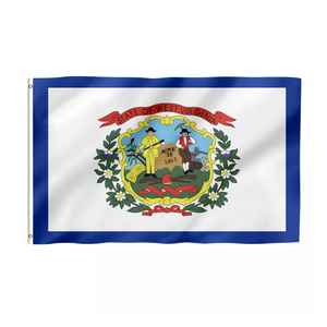 Produit promotionnel, livraison rapide, 3x5 pieds, 100% Polyester, toute impression de Logo, utilisé à l'école, drapeau personnalisé de l'état de la guinée occidentale - Product Image 2