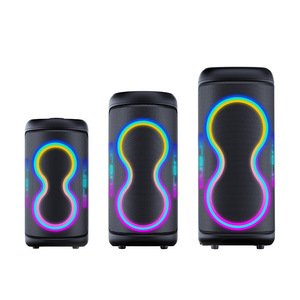 Portable <b>Bluetooth</b> <b>Speaker</b> With Colorful <b>Led</b> Light For Outdoor Karaoke And Fitness Large Coverage Area Rechargeable Battery - Product Image 4