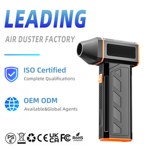 Soplador de Aire Eléctrico Recargable Portátil, Ventilador de Chorro Potente de Mano, Motor sin Escobillas de 29 mm, Aspiradora con Presión de Viento de 150 g - Product Image 1