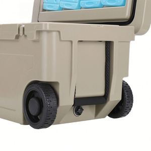 PoeticExist Modern Portable Multi-functional 55L Wheels Cooler <b>Box</b> Outdoor <b>Camping</b> Refrigerator Fishing Beverage Chiller - Product Image 3