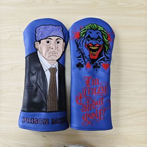ปลอกคลุมหัวไม้<span class=keywords><strong>กอล์ฟ</strong></span> Joker Prison Mike ลายปักตัวละคร วัสดุหนัง PU กันน้ำ ปิดด้วยแม่เหล็ก - Product Image 1