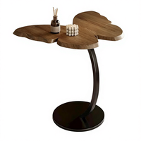 Table d'appoint en forme de C, design unique en forme de papillon, petite table d'appoint moderne pour la maison, le bureau, le salon, la chambre à coucher