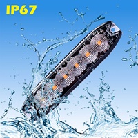 Luz Estroboscópica LED de Advertencia de Alta Potencia, Impermeable, de 9-18W, para Vehículos, Montaje Superficial con Tornillo, Función de Sincronización, Nueva