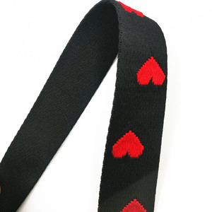 新しいハートパターンブラックワイド携帯电话ストラップ付き小さなポーチ - Product Image 5