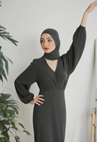 Derniers modèles Jilbab arabe turc Robes longues islamiques musulmanes de Dubaï pour femmes Abaya
