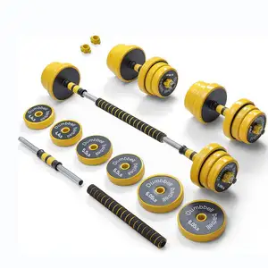 10kg समायोज्य Dumbbells लोहे का दंड वजन सेट nonslip मुफ्त हाथ वजन सेट शक्ति प्रशिक्षण Dumbells वजन कसरत