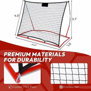 Équipement d'entraînement de football à porte et dans la porte 5 pieds X 4 pieds Rebondisseur de football portable pour l'entraînement de football en équipe ou en <span class=keywords><strong>solo</strong></span> - Product Image 2