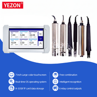 Registrador de Datos de Calidad del Agua Portátil Multicanal y Multiparámetro RS485/4-20mA Yezon 6550 para PH/DO/Conductividad/Turbidez