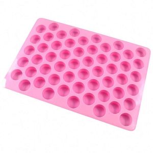 Mini Molde Vertical de Silicona de 55 Cilindros para Cera de Sellado Redonda, Herramientas para Preparación de Pasteles de Chocolate - Product Image 6
