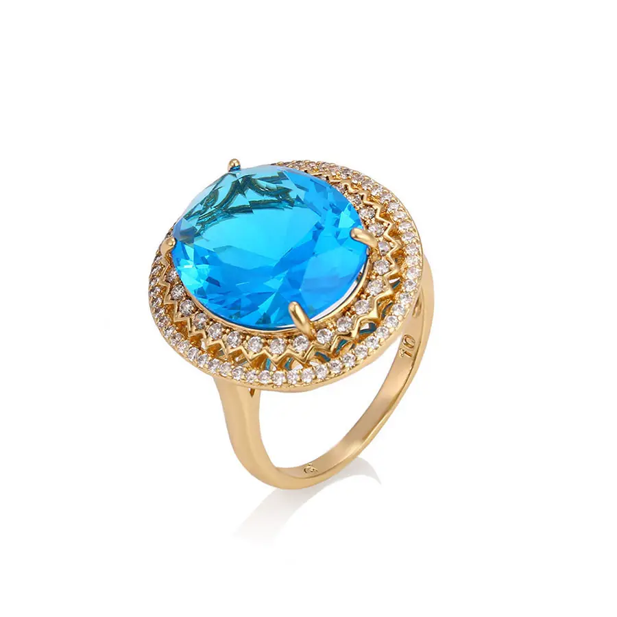 14762 नए डिजाइन महिलाओं उंगली की अंगूठी, लक्जरी गहने शाही हीरा जिक्रोन अंगूठी