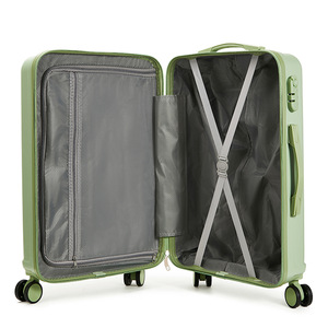 Green Grass 24 Inch Trolley <b>Suitcase</b> With 360 Degree Spinner Wheels Durable Zipper Closure Unisex Leisure Travel <b>Suitcase</b> - Product Image 2