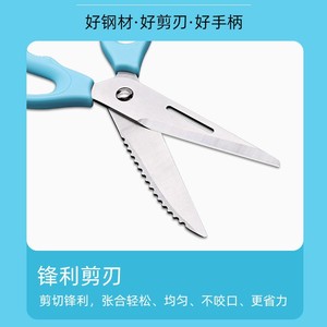 Ciseaux de cuisine en acier inoxydable 3 en 1, outil de découpe multifonctionnel détachable pour usage domestique - Product Image 5