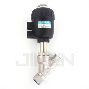Vanne d'angle JIN en acier inoxydable 316L DN15 25, raccord femelle pour entrée d'air, type coupant - Product Image 1