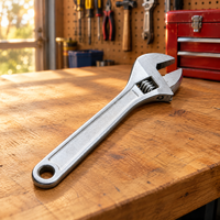 Clé à molette réglable en acier au carbone de qualité industrielle, capacité de couple maximale de 1000 lb-in, pour la réparation de machines, l'atelier et l'utilisation professionnelle