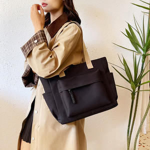 Custom Logo Canvas Shopping Canvas Tote <strong>Bag</strong> Casual Design Heavy Duty Woven Reusable Shopping <strong>Bag</strong> with Pocket - Product Image 5