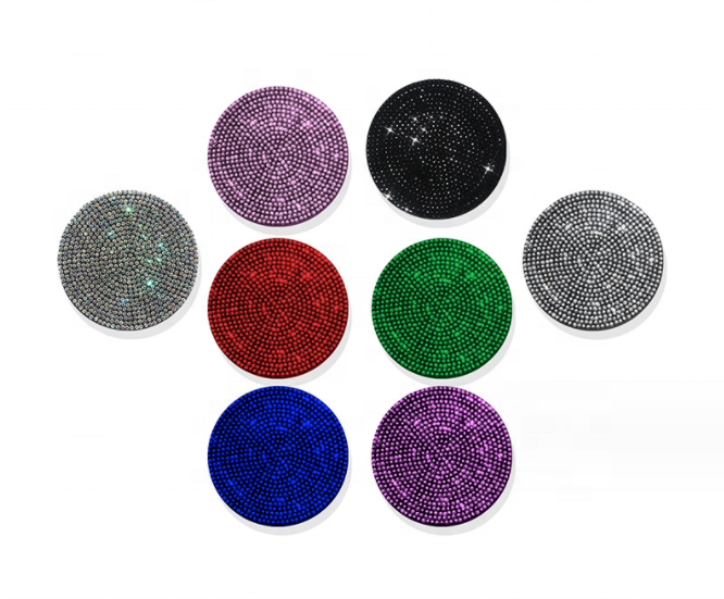FN FN-CCP-8 Diamond Rhinestone PVC Car Cup Holder Mat - Anti-Slip Coaster Pad