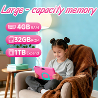 Tablet Anak 7 Inci 1024x600 Android Quad Core 2GB 32GB Perangkat Edukasi Pembelajaran WiFi Permainan Puzzle
