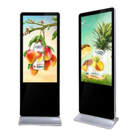 Layar Sentuh Wifi IKinor TV Vertikal Video Restoran Stand Lantai Layar LCD Tampilan Iklan Digital