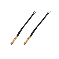 Sensor de Temperatura de Película Delgada PT100, Sonda RTD de Dos Cables con Parche Dorado, Cable Trenzado de Acero Inoxidable, Uso Industrial, Motor, Molde
