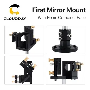 Cloudray CL98 Dasar Combiner Laser, Bagian Mekanik Sinar/Set Combiner Balok/Seri E Dudukan Cermin Pertama untuk Mesin Laser Co2