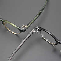 Monture de lunettes optiques demi-cerclée en acétate de haute qualité, motif géométrique, durable, pour adultes, diamant, Shenzhen Chine