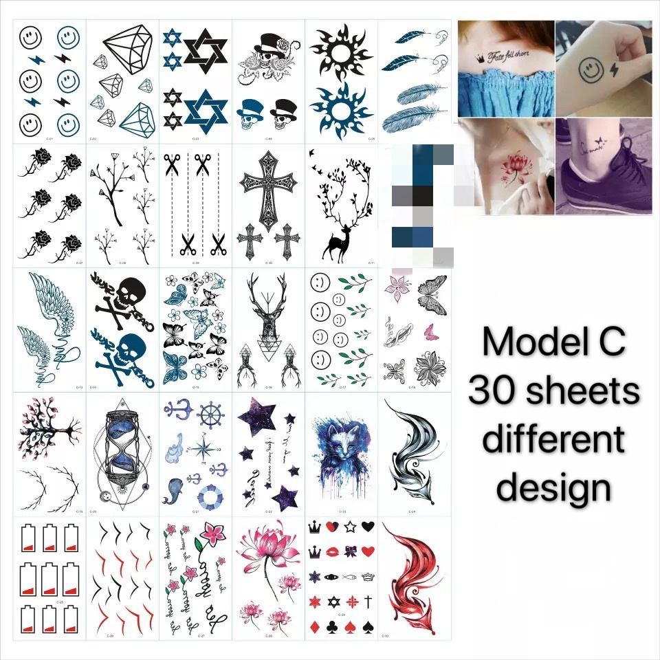 รุ่น C 30ชิ้นการออกแบบที่แตกต่างกัน