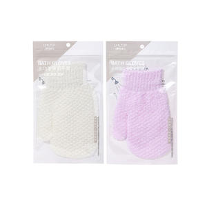Guantes exfoliantes LMLTOP de doble cara para limpieza corporal con abundante espuma blanca C167 - Product Image 2