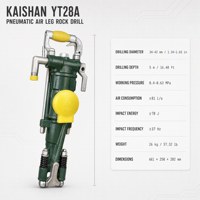 Perceuse pneumatique à colonne d'air KAISHAN YT28A 34-42mm pour le forage de roches dans les mines, les tunnels et les carrières
