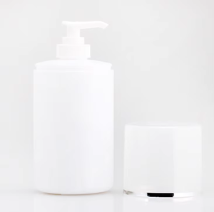 Flacons sous vide portables en HDPE de 250 à 500 ml avec pompe sans air, couleur crème, pour crème cosmétique, offres de vente en gros - Product Image 5