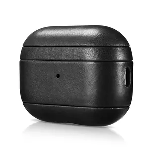 Professionele Groothandel Fabricage Olie Wax Echt Leer Oortelefoon Case Cover Voor Airpods Pro 2