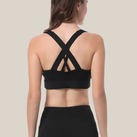 Soutien-gorge de sport européen et américain à fermeture éclair frontale, haute résistance, avec coussinet de poitrine, pour course et fitness, à porter comme vêtement extérieur