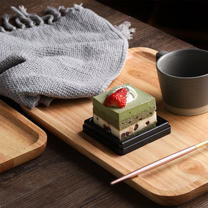 Japanese Style Rubberwood <b>Tray</b> Solid Wood Rectangular <b>Tea</b> <b>Tray</b> Dessert Plate Wooden Serving <b>Tray</b> Storage <b>Tray</b> - Product Image 3